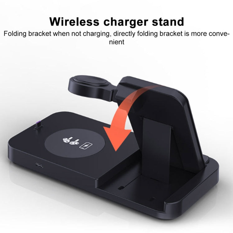 3 in 1 15W Earphones/Phones/Watch Fold Wireless Charger Stand, For Apple Series, For Samsung Seri...