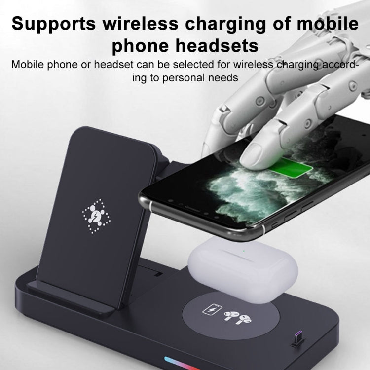 3 in 1 15W Earphones/Phones/Watch Fold Wireless Charger Stand, For Apple Series, For Samsung Seri...