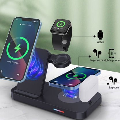 3 in 1 15W Earphones/Phones/Watch Fold Wireless Charger Stand, For Apple Series, For Samsung Seri...
