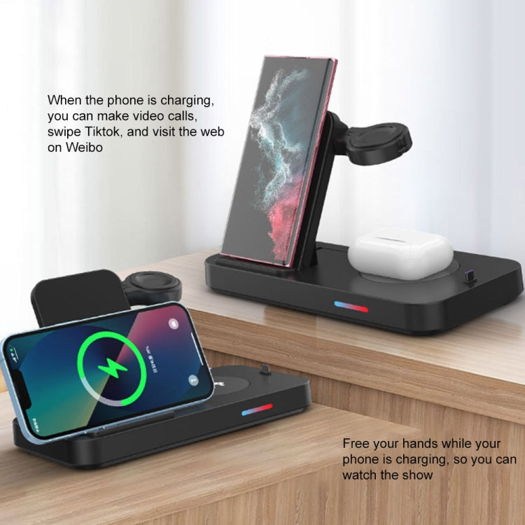 3 in 1 15W Earphones/Phones/Watch Fold Wireless Charger Stand, For Apple Series, For Samsung Seri...