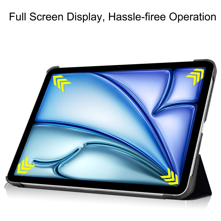 Custer Painted 3-Fold Holder Smart Leather Tablet Case, For iPad Air 13 2025 / 2024��������������...