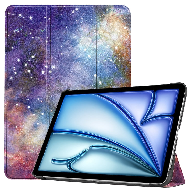 Custer Painted 3-Fold Holder Smart Leather Tablet Case, For iPad Air 13 2025 / 2024��������������...