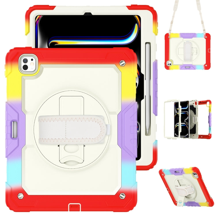 Lucky Wheel Grip Silicone Hybrid PC Tablet Case with Shoulder Strap