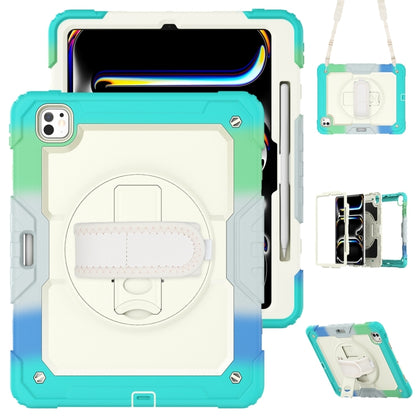 Lucky Wheel Grip Silicone Hybrid PC Tablet Case with Shoulder Strap