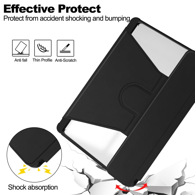 Transparent Rotation Smart Leather Tablet Case with Keyboard, For iPad Air 11 2025 / 2024��������...