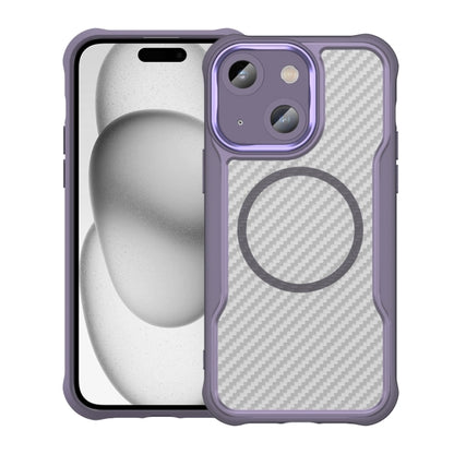 Carbon Fiber Texture MagSafe Translucent Phone Case