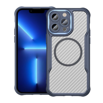 Carbon Fiber Texture MagSafe Translucent Phone Case