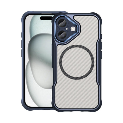 Carbon Fiber Texture MagSafe Translucent Phone Case
