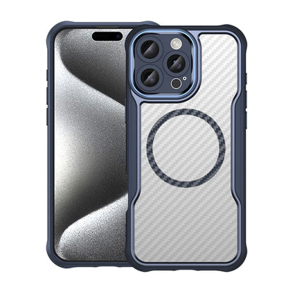 Carbon Fiber Texture MagSafe Translucent Phone Case