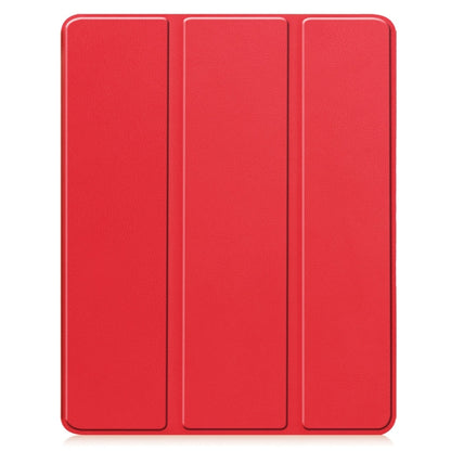 Custer TPU Pure Color 3-Fold Holder Smart Leather Tablet Case with Pen Tray����������������������...