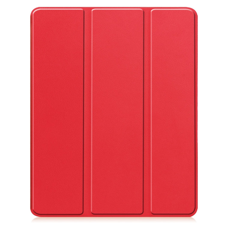 Custer TPU Pure Color 3-Fold Holder Smart Leather Tablet Case with Pen Tray����������������������...