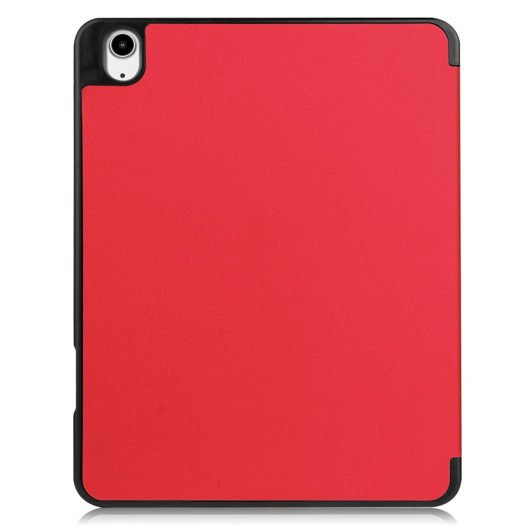 Custer TPU Pure Color 3-Fold Holder Smart Leather Tablet Case with Pen Tray����������������������...