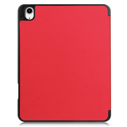 Custer TPU Pure Color 3-Fold Holder Smart Leather Tablet Case with Pen Tray����������������������...