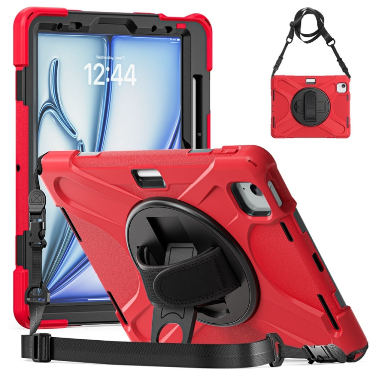 Rotatable Holder Silicone Hybrid PC Tablet Case with Shoulder Strap������������������������������...