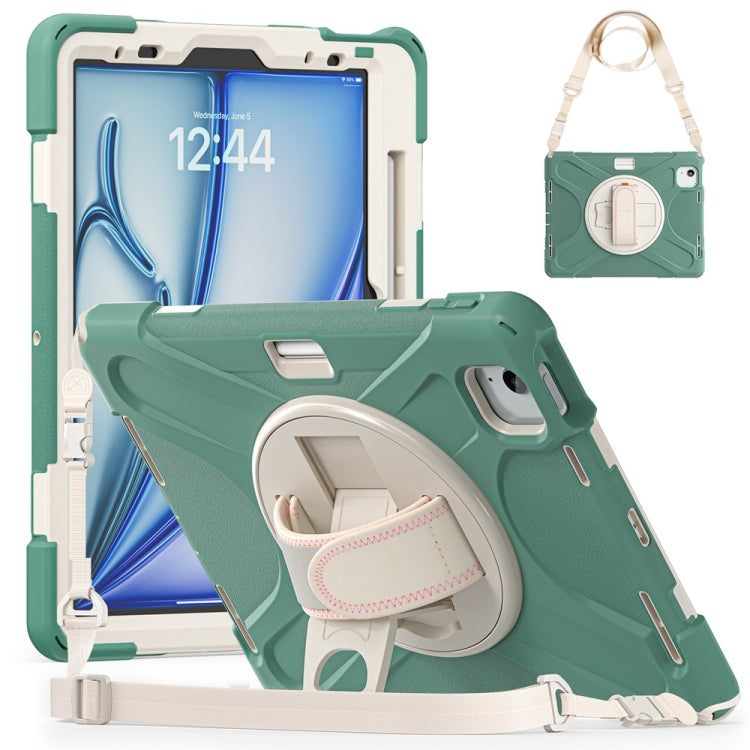Rotatable Holder Silicone Hybrid PC Tablet Case with Shoulder Strap������������������������������...