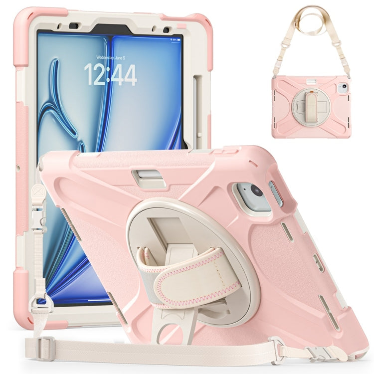 Rotatable Holder Silicone Hybrid PC Tablet Case with Shoulder Strap������������������������������...