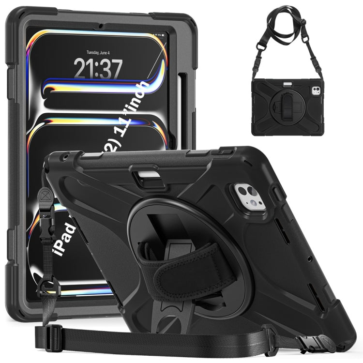 Rotatable Holder Silicone Hybrid PC Tablet Case with Shoulder Strap������������������������������...