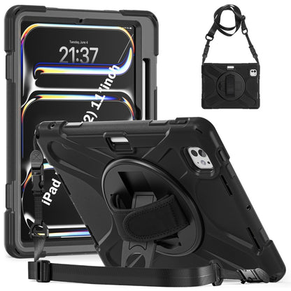 Rotatable Holder Silicone Hybrid PC Tablet Case with Shoulder Strap������������������������������...
