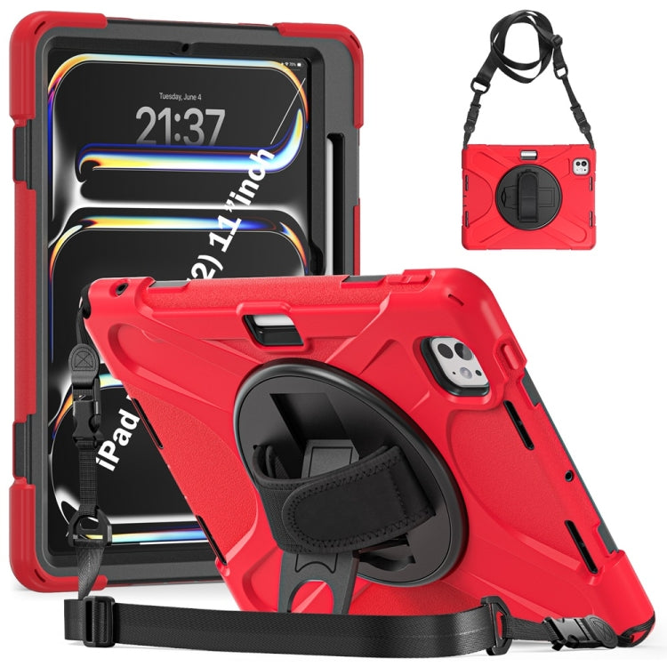 Rotatable Holder Silicone Hybrid PC Tablet Case with Shoulder Strap������������������������������...