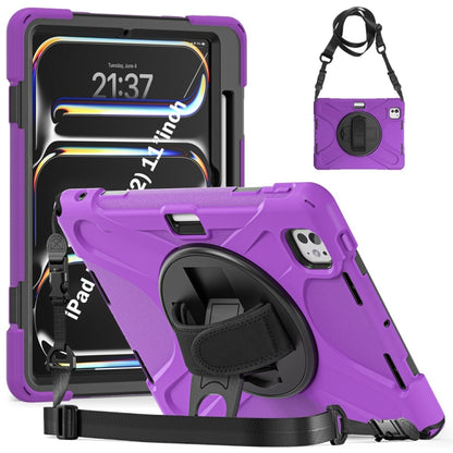 Rotatable Holder Silicone Hybrid PC Tablet Case with Shoulder Strap������������������������������...
