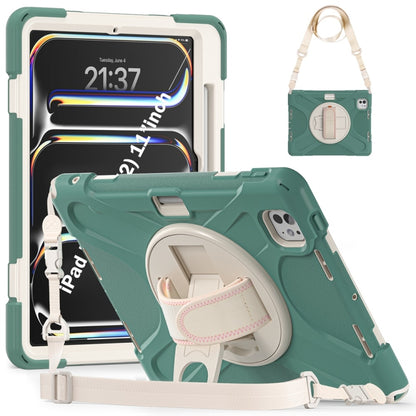 Rotatable Holder Silicone Hybrid PC Tablet Case with Shoulder Strap������������������������������...