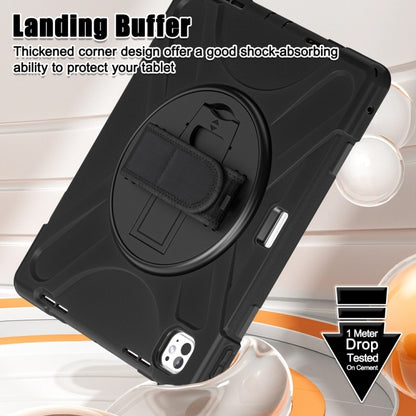 Rotatable Holder Silicone Hybrid PC Tablet Case with Shoulder Strap