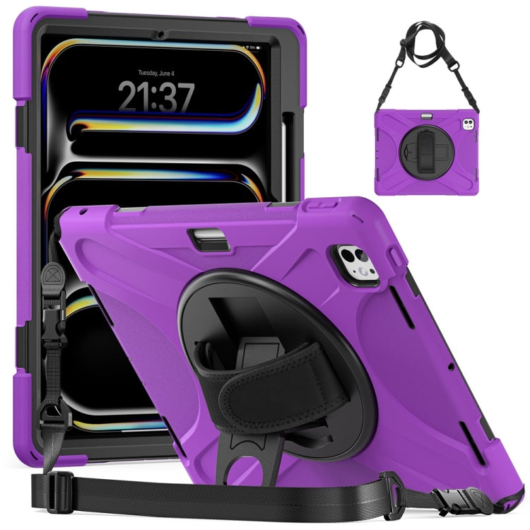 Rotatable Holder Silicone Hybrid PC Tablet Case with Shoulder Strap������������������������������...