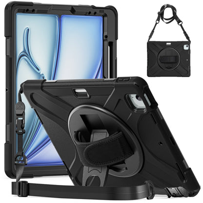 Rotatable Holder Silicone Hybrid PC Tablet Case with Shoulder Strap������������������������������...
