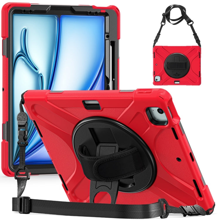 Rotatable Holder Silicone Hybrid PC Tablet Case with Shoulder Strap������������������������������...