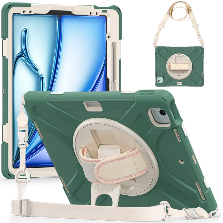 Rotatable Holder Silicone Hybrid PC Tablet Case with Shoulder Strap������������������������������...