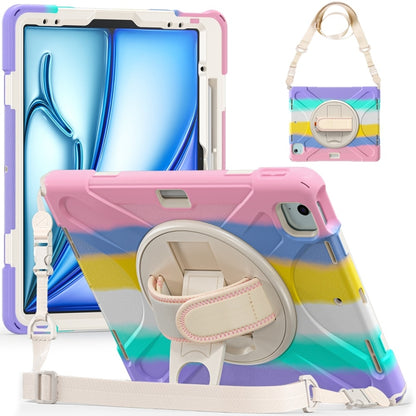Rotatable Holder Silicone Hybrid PC Tablet Case with Shoulder Strap������������������������������...