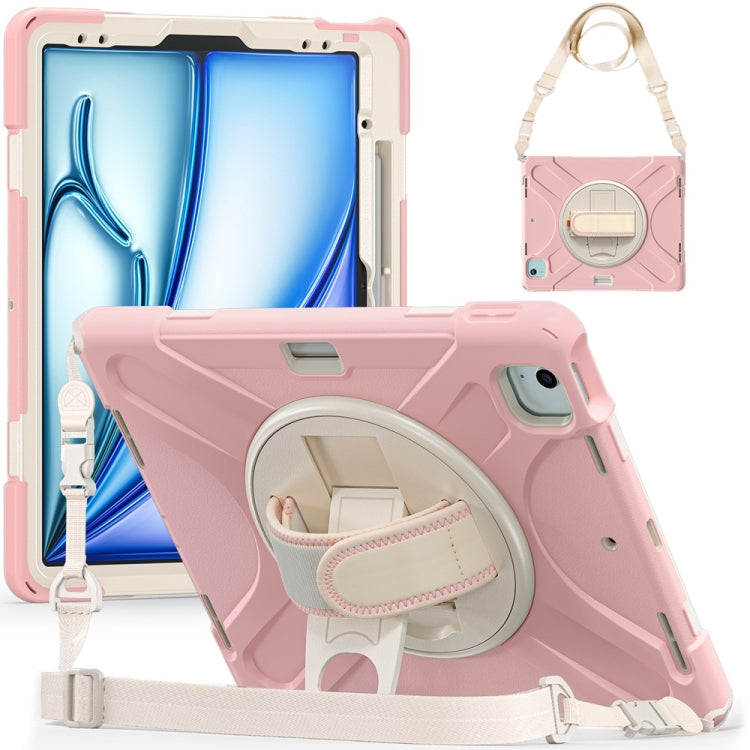 Rotatable Holder Silicone Hybrid PC Tablet Case with Shoulder Strap������������������������������...