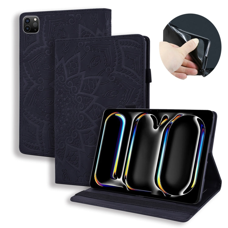 Calf Texture Embossed Leather Tablet Case, For iPad Pro 13 2024, For iPad Pro 11 2024