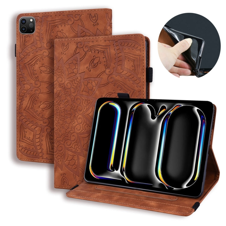 Calf Texture Embossed Leather Tablet Case, For iPad Pro 13 2024, For iPad Pro 11 2024