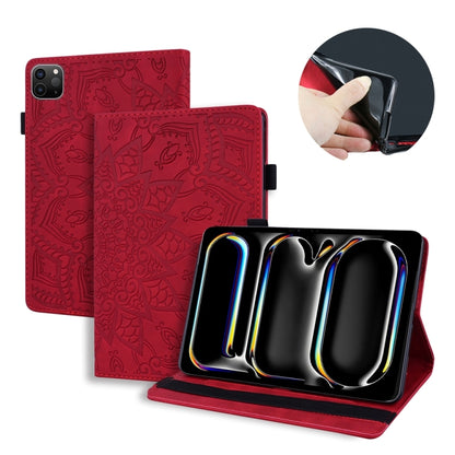 Calf Texture Embossed Leather Tablet Case, For iPad Pro 13 2024, For iPad Pro 11 2024