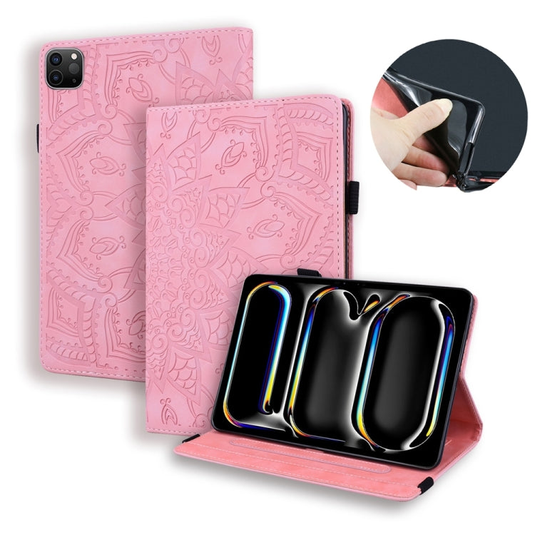 Calf Texture Embossed Leather Tablet Case, For iPad Pro 13 2024, For iPad Pro 11 2024