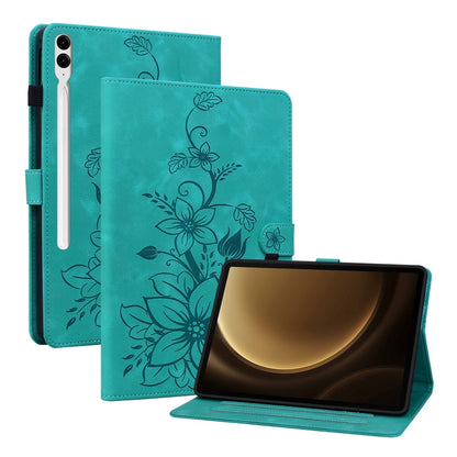 Lily Embossed Leather Tablet Case