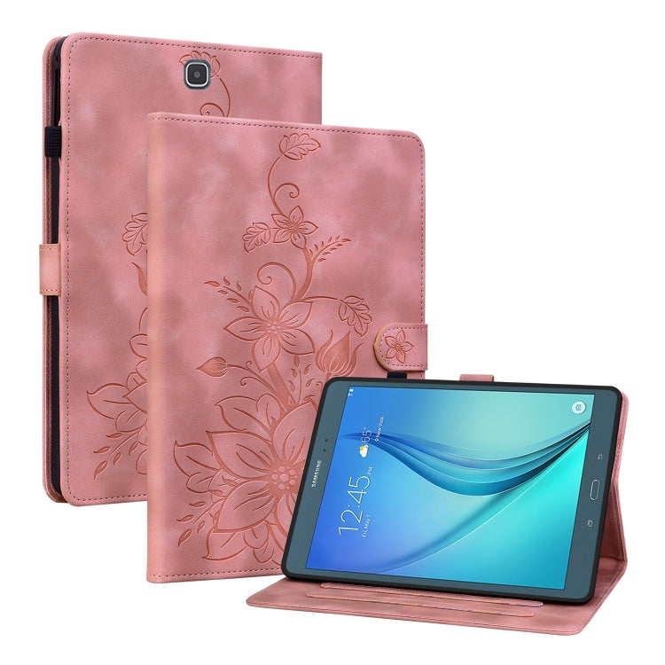 Lily Embossed Leather Tablet Case