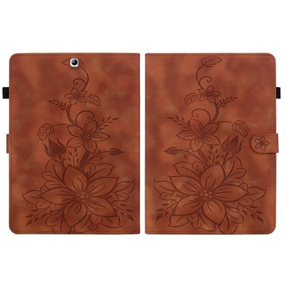 Lily Embossed Leather Tablet Case