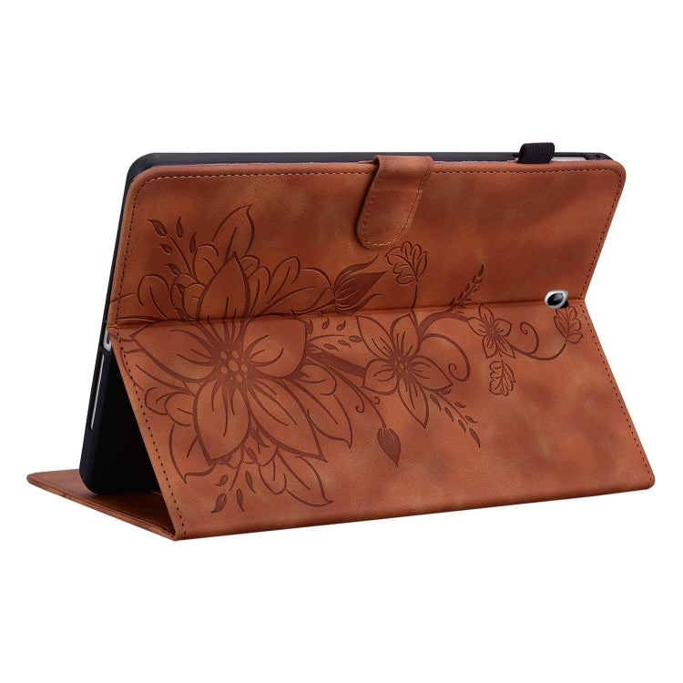 Lily Embossed Leather Tablet Case