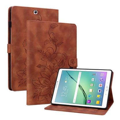 Lily Embossed Leather Tablet Case