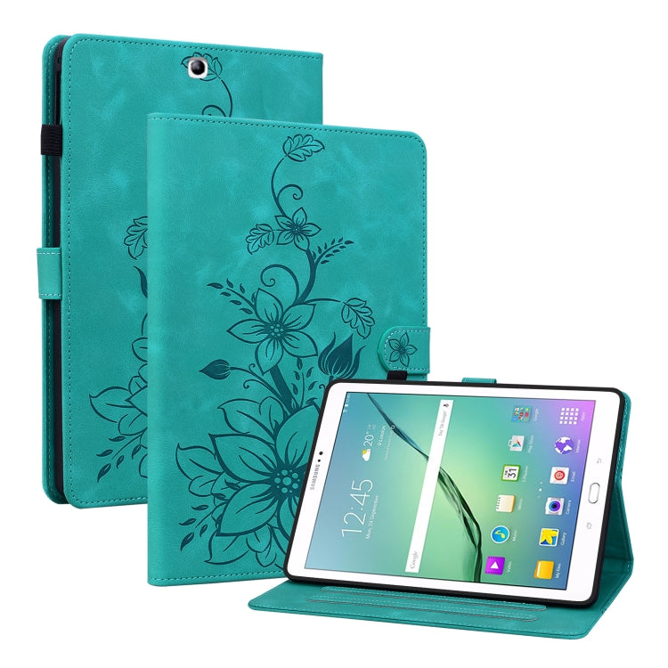 Lily Embossed Leather Tablet Case