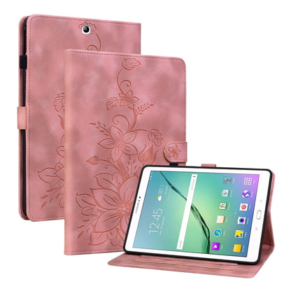 Lily Embossed Leather Tablet Case