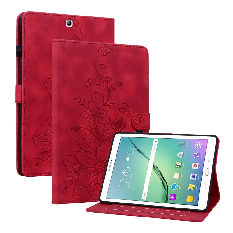 Lily Embossed Leather Tablet Case