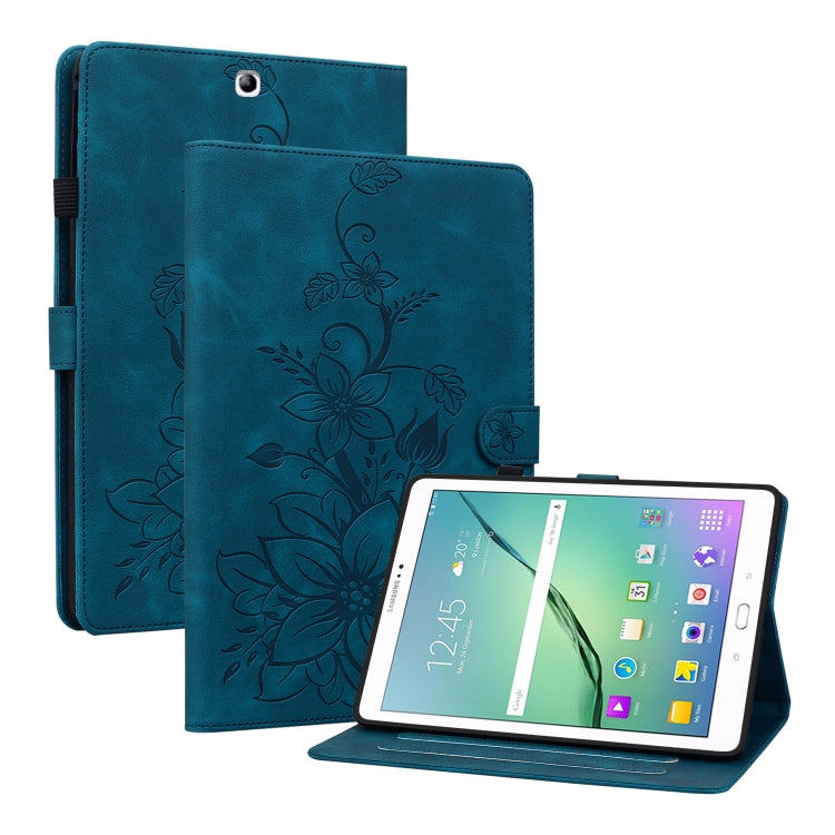 Lily Embossed Leather Tablet Case