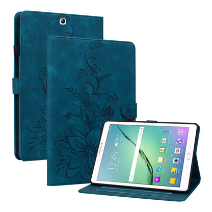 Lily Embossed Leather Tablet Case