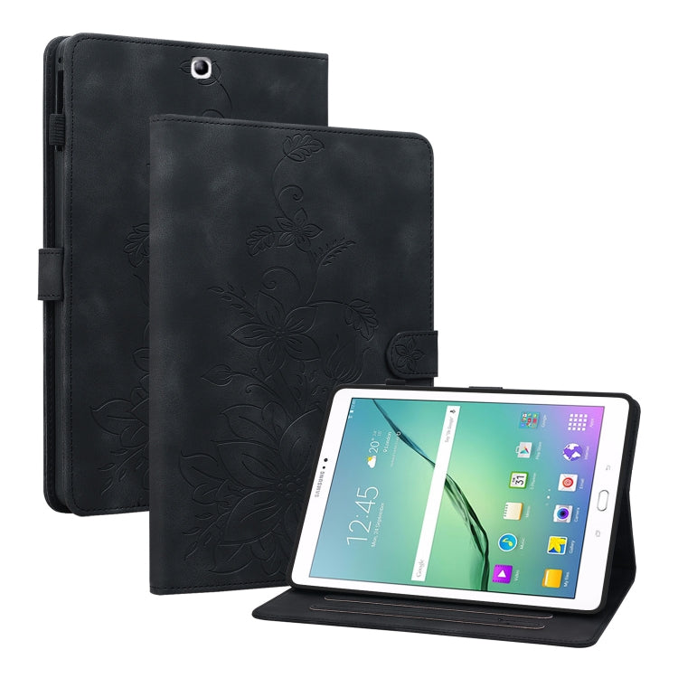 Lily Embossed Leather Tablet Case