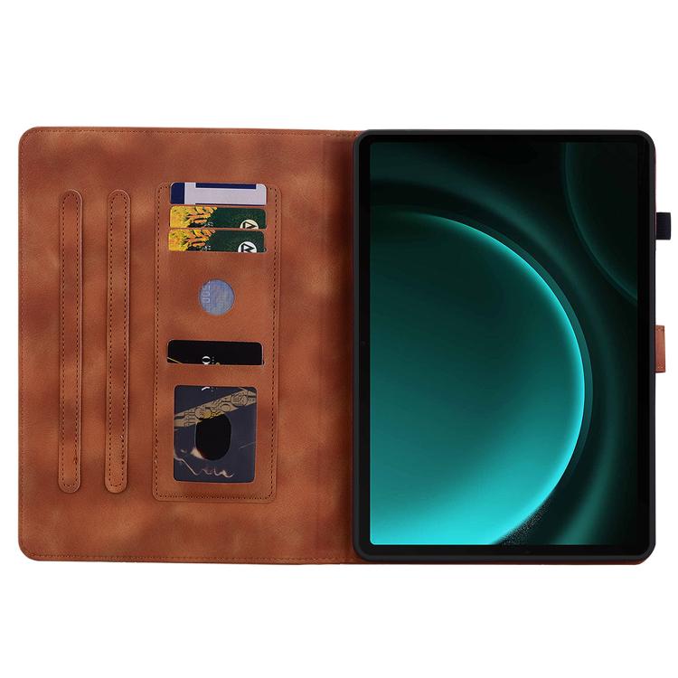 Lily Embossed Leather Tablet Case