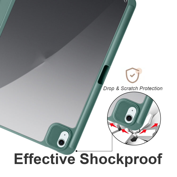Acrylic 3-folding Smart Leather Tablet Case, For iPad Air 11 2024 / 2025, For iPad Pro 13 2024���...