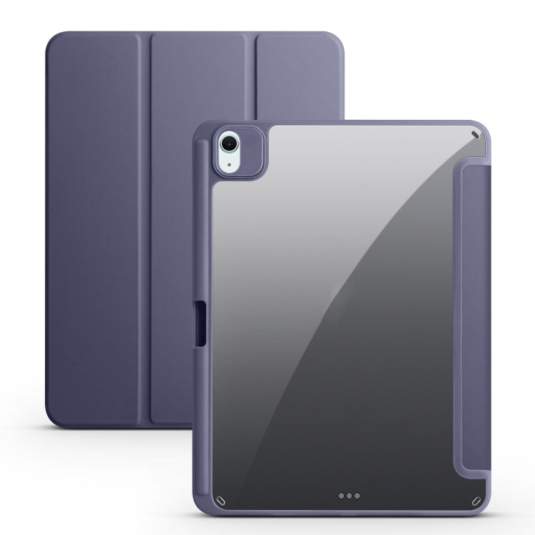 Acrylic 3-folding Smart Leather Tablet Case, For iPad Air 11 2024 / 2025, For iPad Pro 13 2024���...